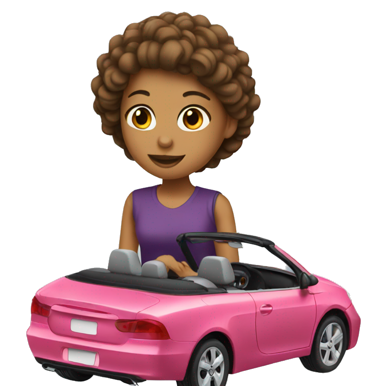 Girl in a cabriolet  emoji