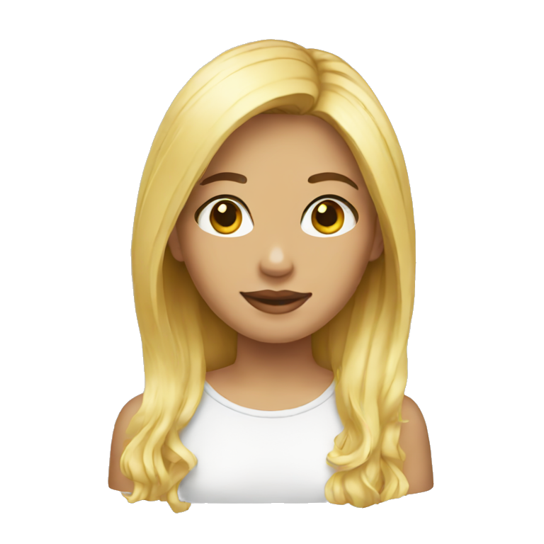 girl blonde emoji