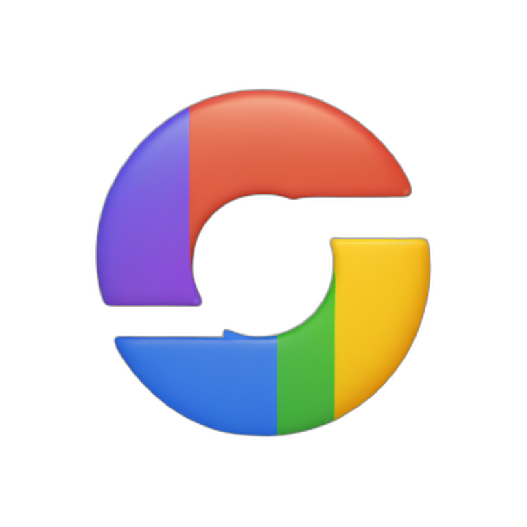 Colourful Google logo emoji