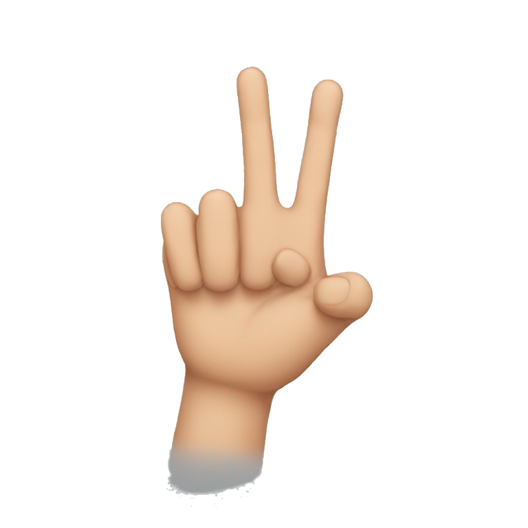 only one single finger on hand emoji