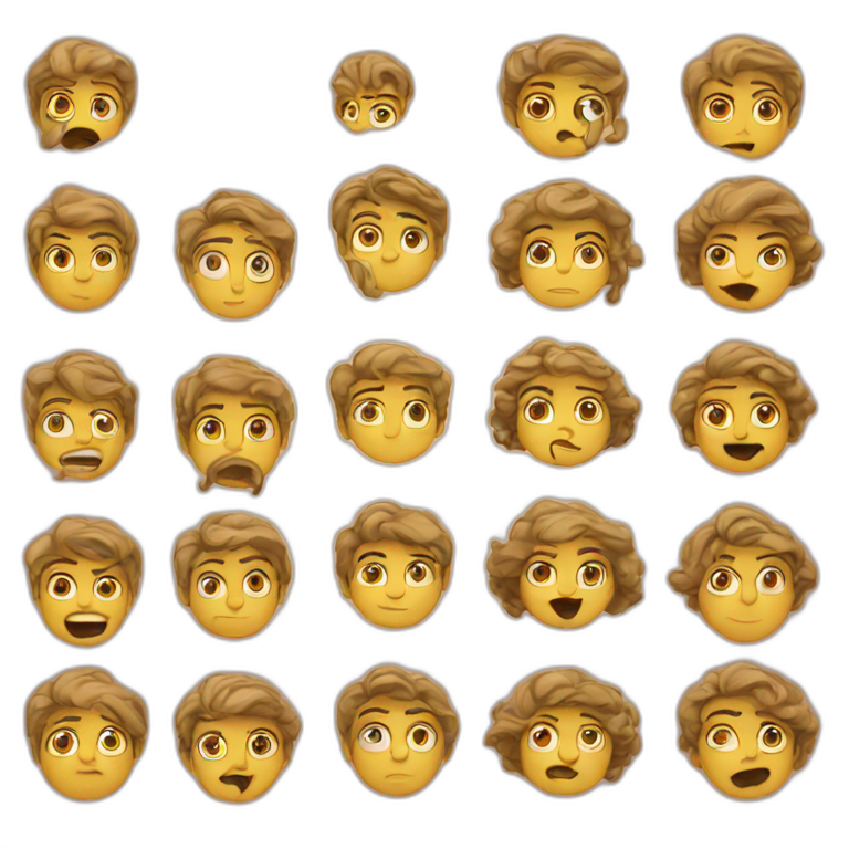  mesmerized faces emoji