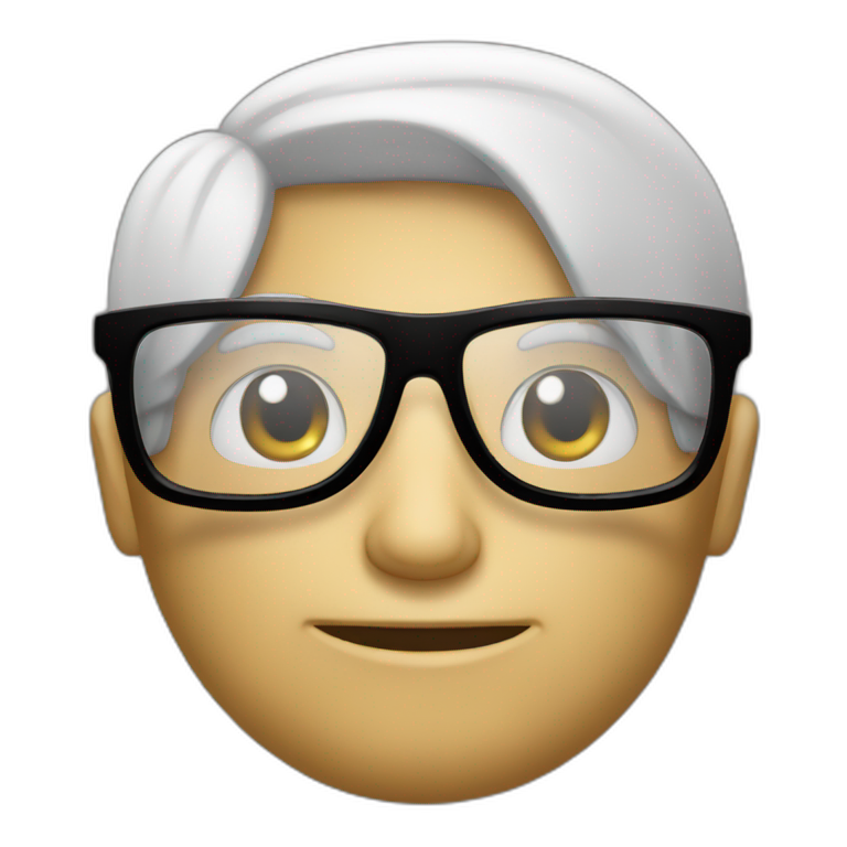 abrok avec des lunettes emoji