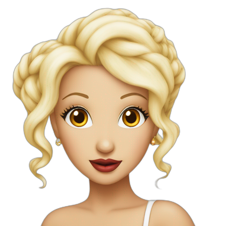 christina aguilera with a genie emoji