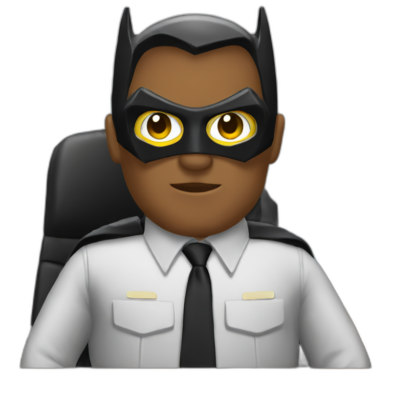 Batman in Office emoji