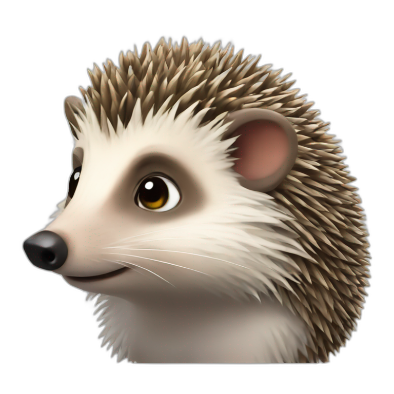 kind hedgehog yevhenx emoji