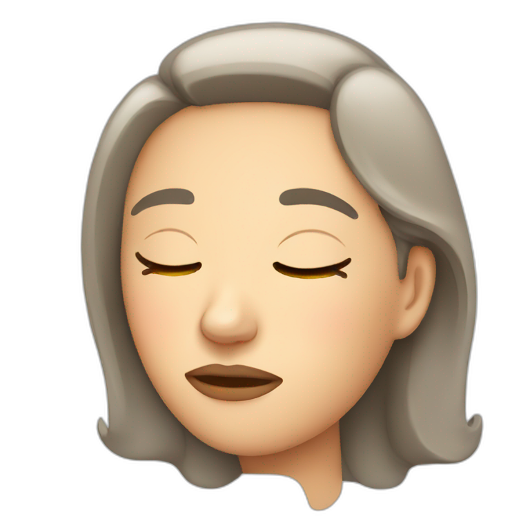 sleepy woman emoji