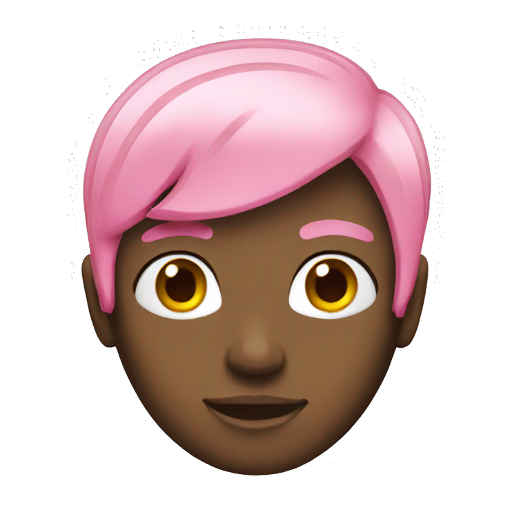 Pink hair  emoji