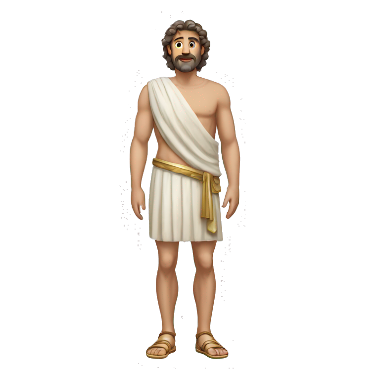 Ancient greece man full body emoji