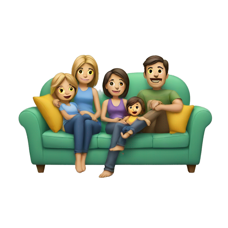 family on couch emoji