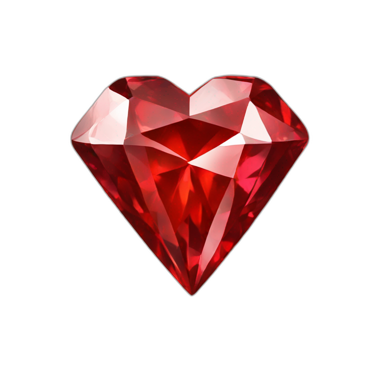 Red diamond heart emoji