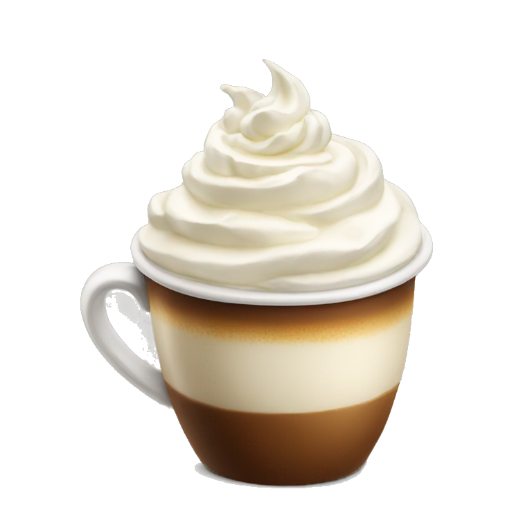 Coffee with whipped cream  emoji