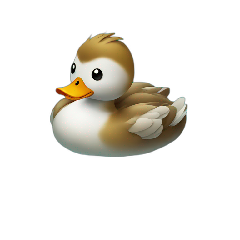 duck in a pool emoji