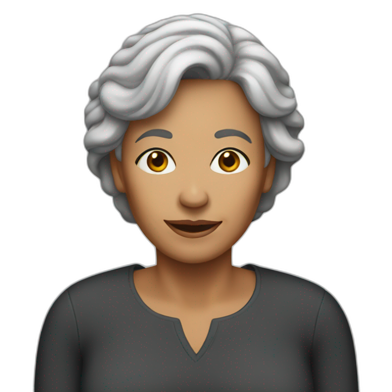 a woman 64 years old emoji