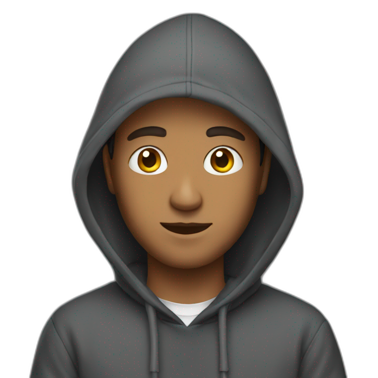 hoodie guy emoji