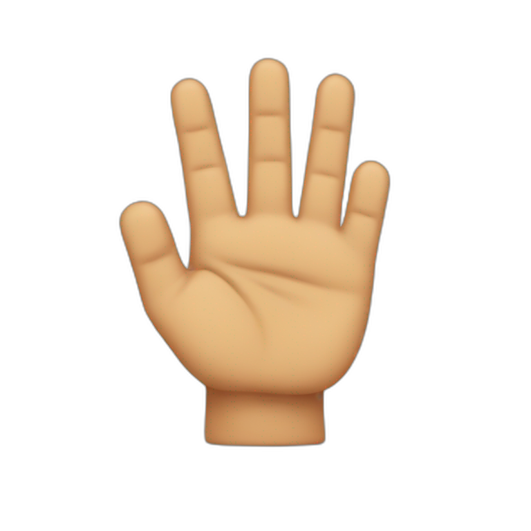 3 Fingers emoji