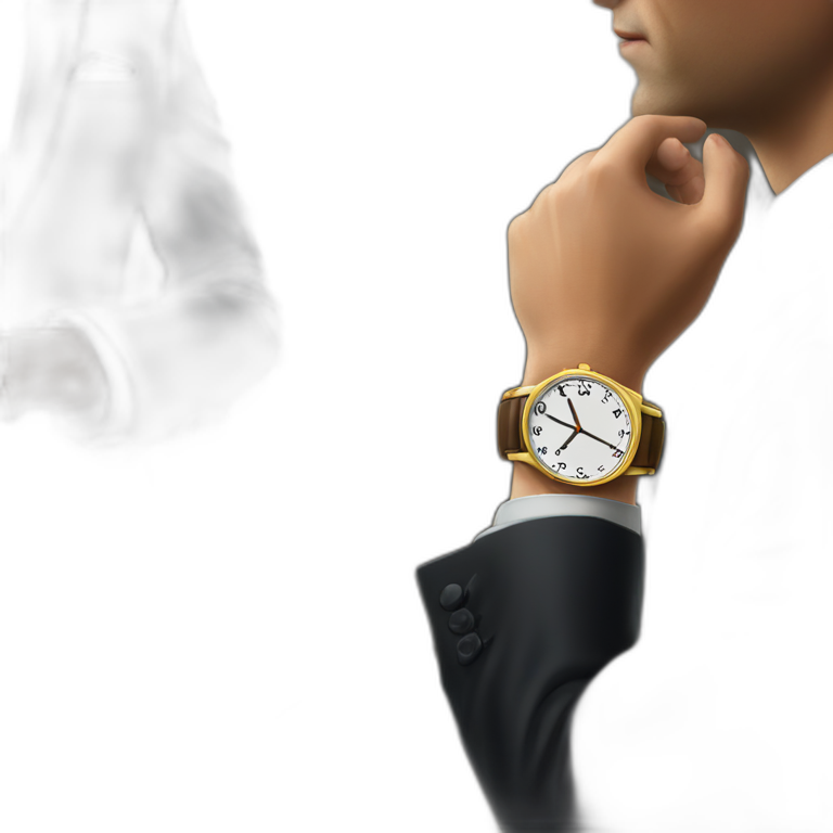 elegant table suit wristwatch emoji