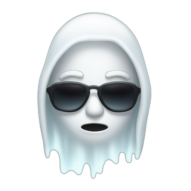 ghost with sunglasses emoji