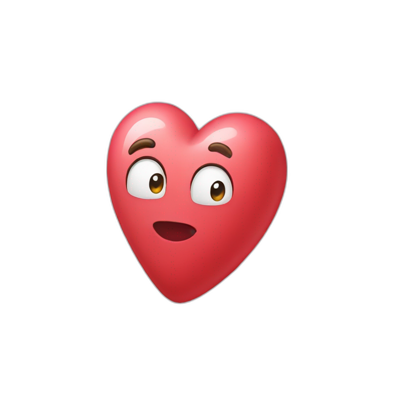 half filled heart emoji