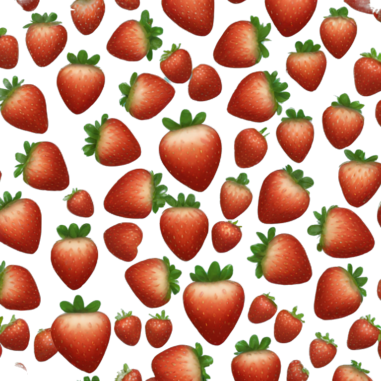 Heart shaped strawberry emoji