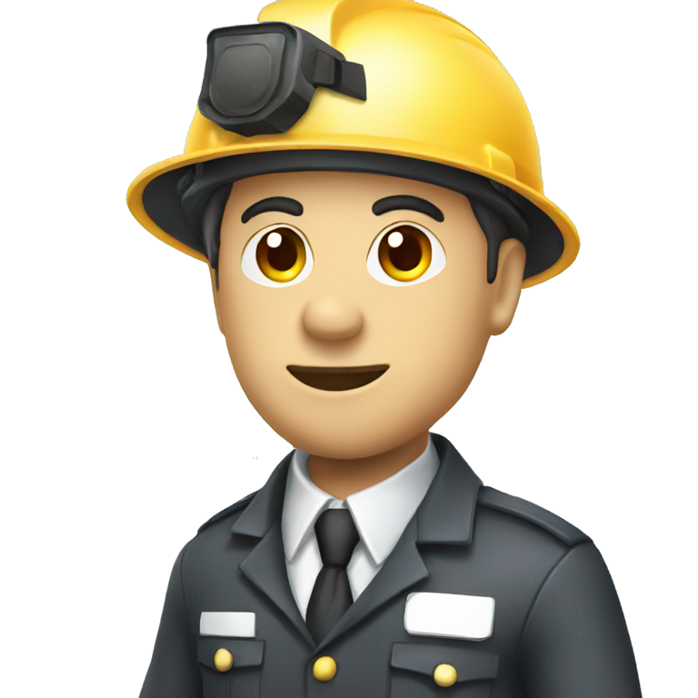 inspector white hard hat emoji