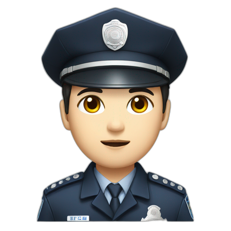 korea police officer emoji