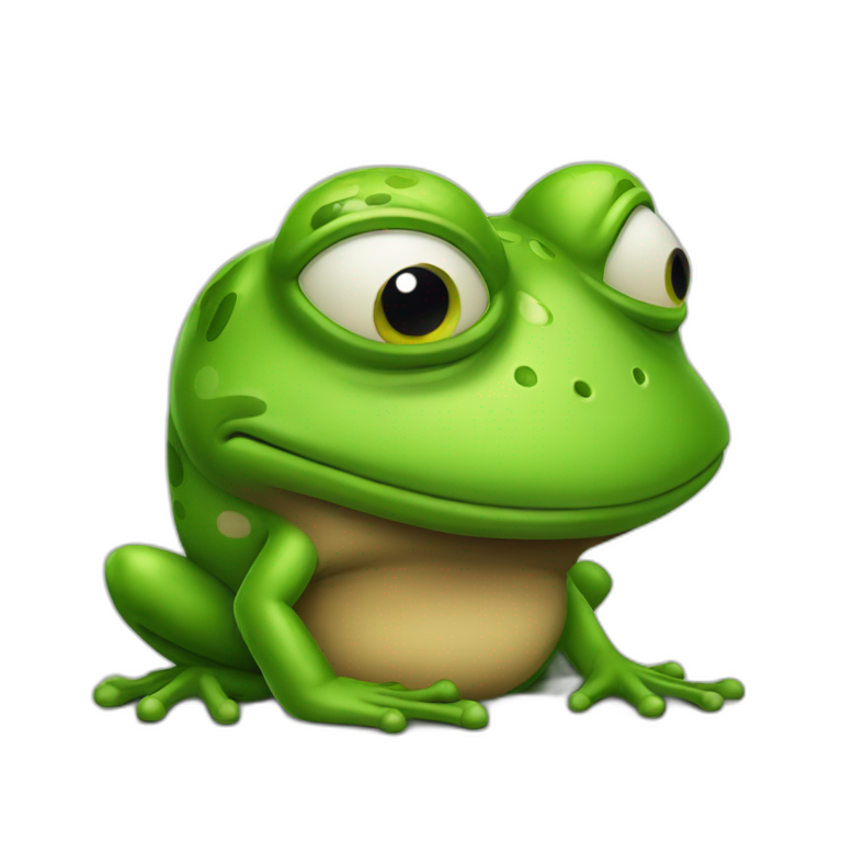 very angry frog emoji
