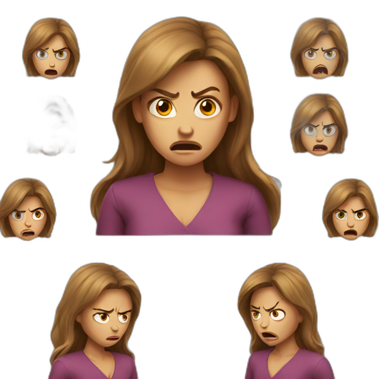 Angry woman emoji