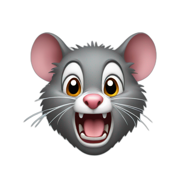 angry possum yelling emoji
