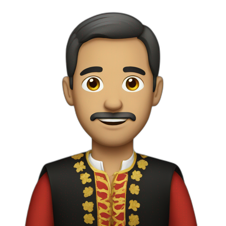 man wearing spanish clothing emoji