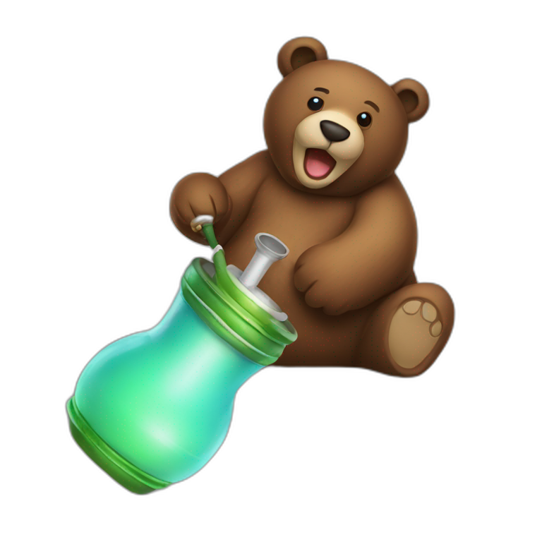 hookah-in-the-shape-of-a-bear emoji