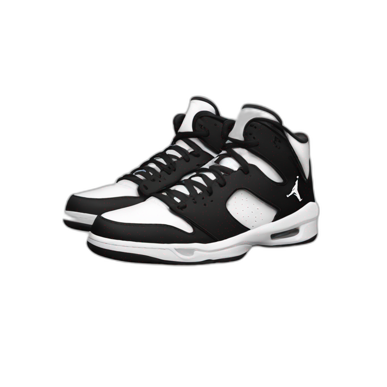 nike jordan black and white emoji