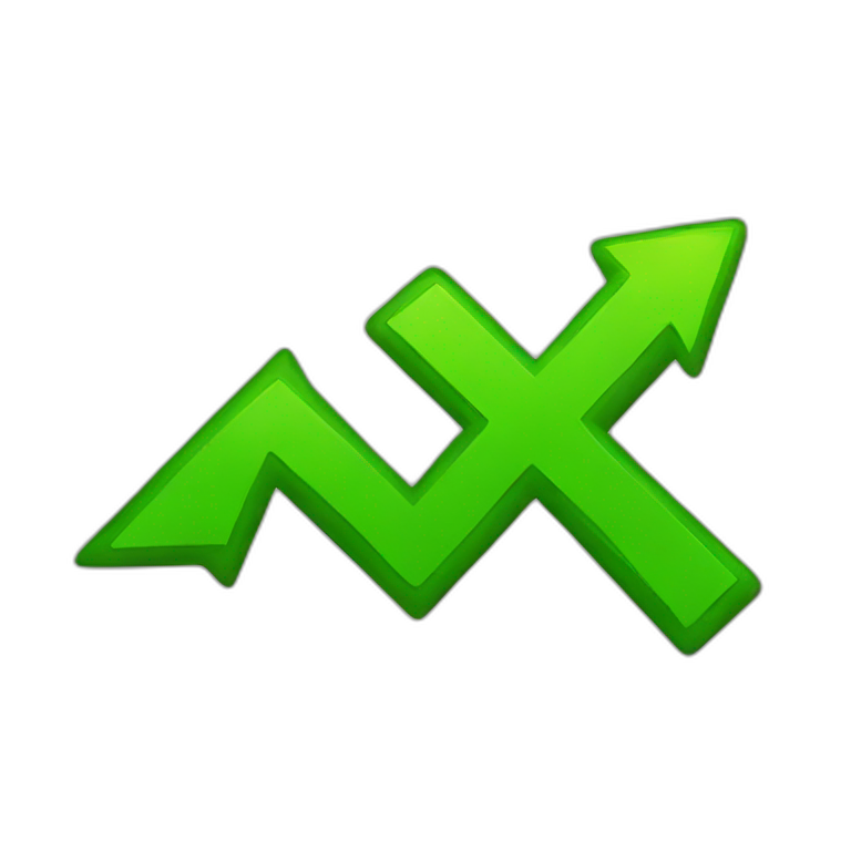 Green up arrow emoji