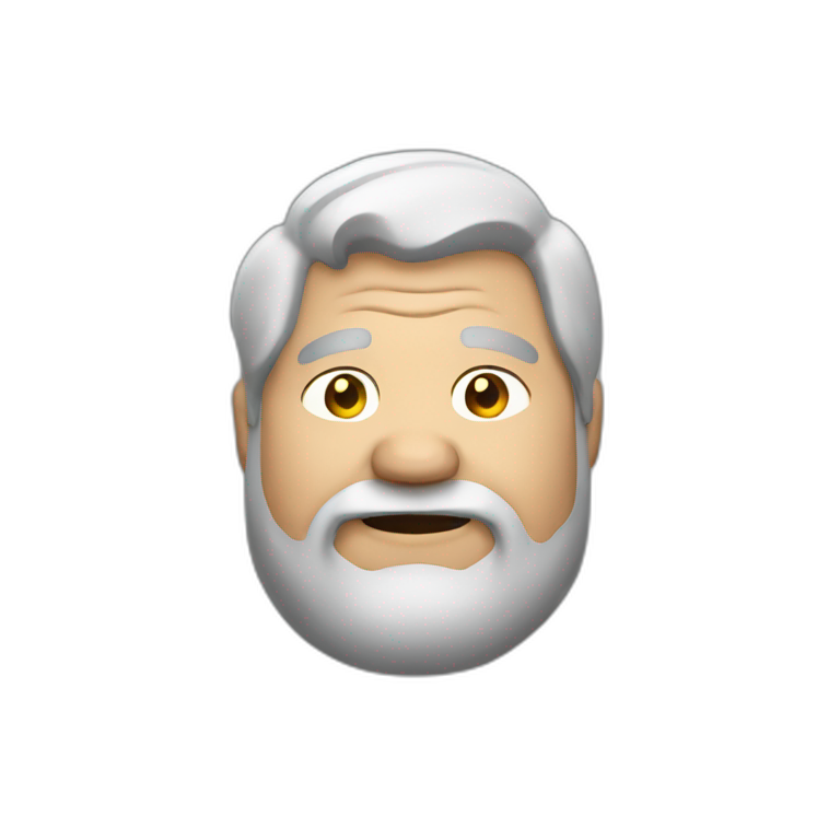 faT man with gray hair emoji