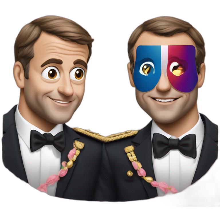 Emanuel Macron fait un doigt d’honneur Sticker
