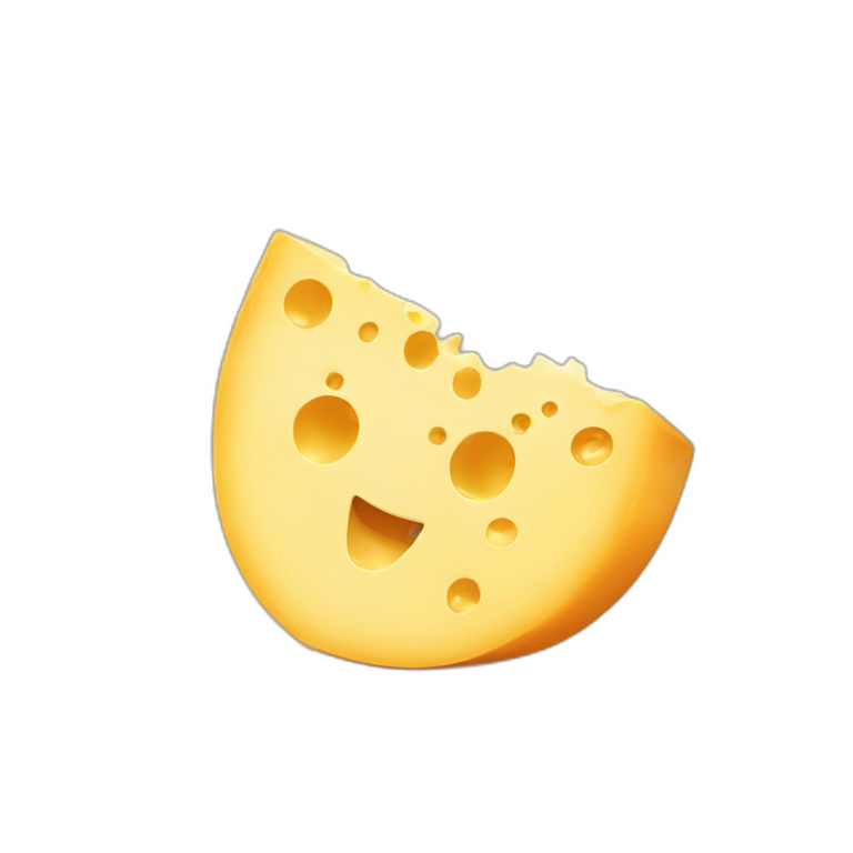 cheese eating cheese emoji
