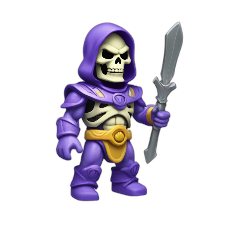 skeletor toy figure emoji