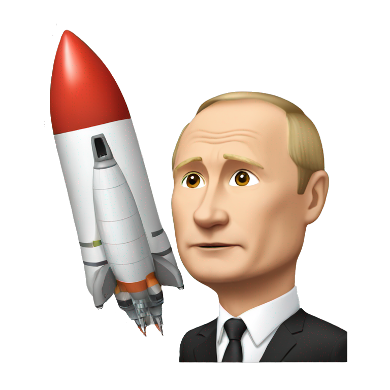 Putin and rocket  emoji