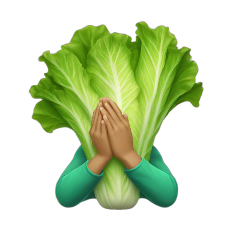 Lettuce With Praying Hands emoji