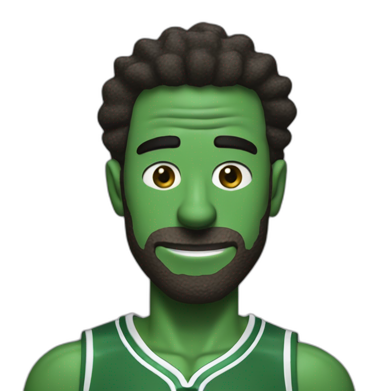 rick sanchez with green boston celtics jerssey emoji