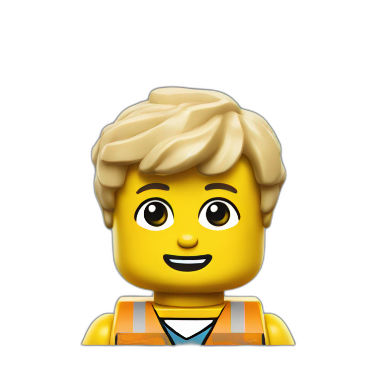 Yellow lego figure emoji