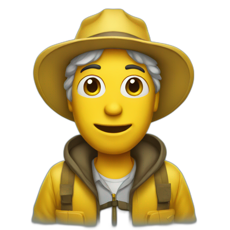 bee fisherman emoji