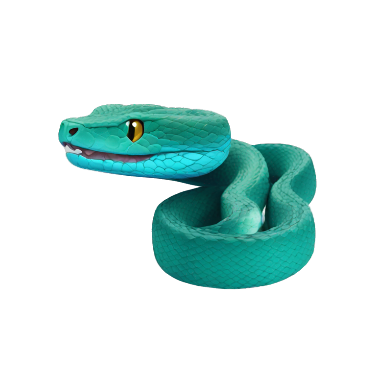 Blue Pit viper emoji