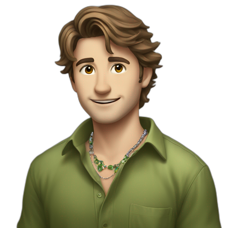 smiling boy in green shirt emoji