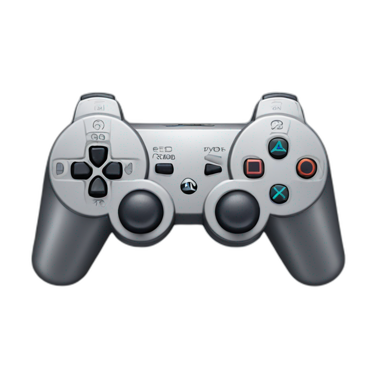 Playstation 2 gaming controller emoji