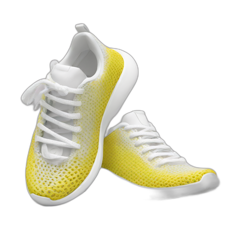 tech-loom bliss mesh pvc sneakers emoji