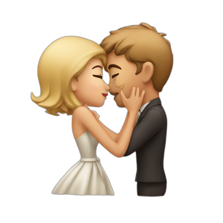 Kissing my wife emoji