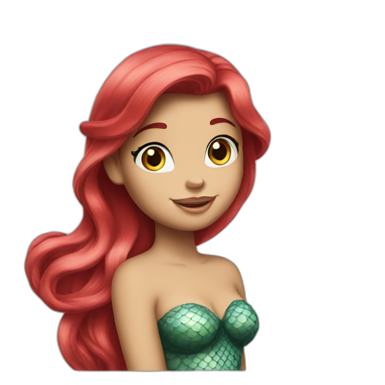 Little mermaid ariel emoji