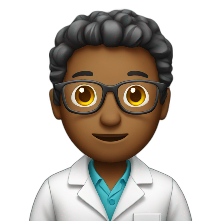 scientist holding book emoji
