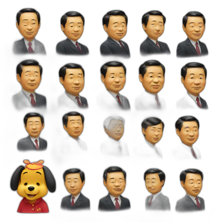 winnie the pooh as xi jinping emoji