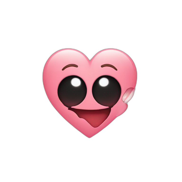 Heart with fingers emoji